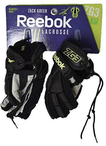 Reebok Lacrosse Glove Zack Greer 3K ZG3 (Black/Lime, 8")