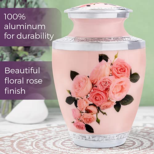 RESTAALL Fianna Rose Aluminum Ashes urn. Cremation Urns