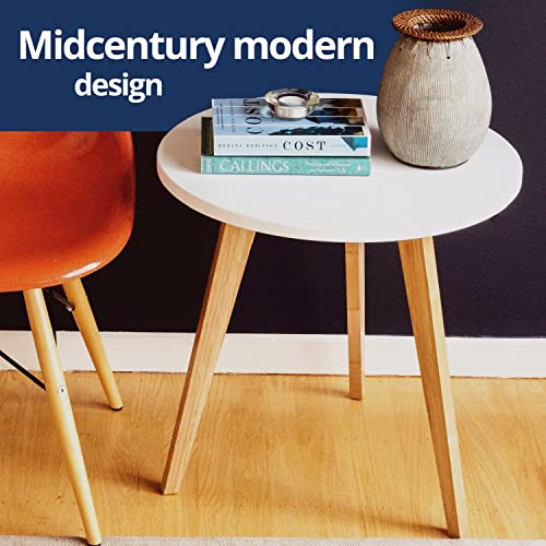 STNDRD. Bamboo End Tables - Living Room Set of 1, Small Bedside Nightstand or Side Table (20" x 20" x 20")