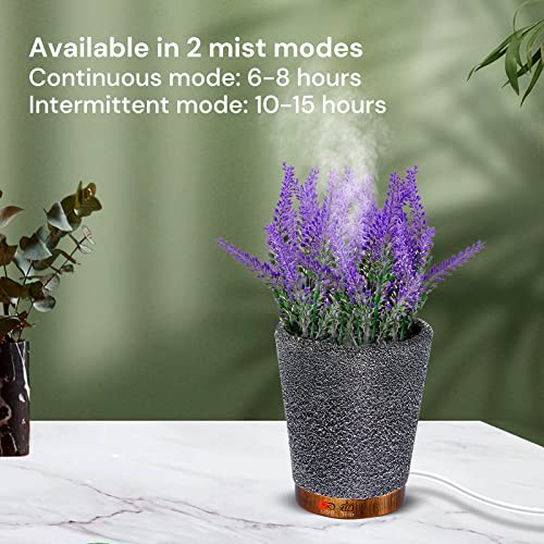 Viverie Essential Oil Aromatherapy Diffuser Artificial Flower Plant Purple