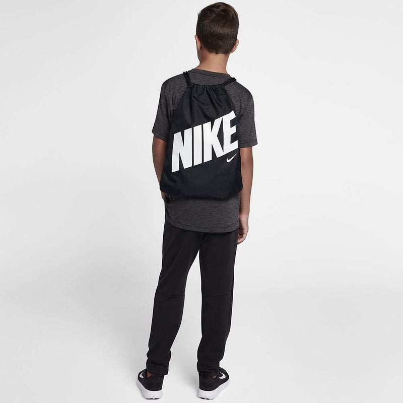 NIKE Kids Graphic Gym Sack Black Black White One Size