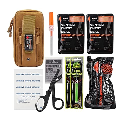 SURVIVD Small EDC IFAK Trauma First Aid Kit Tactical Medical Kit