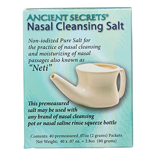 Ancient Secrets Nasal Cleansing Salt Packets 40 Packets