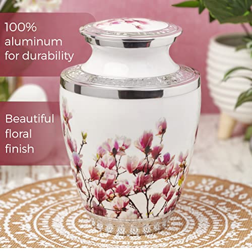 Restaall Magnolia Blossom Ashes Urn Burial Urns for Ashes Adult Female