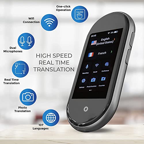 Dododuck 3 Language Translator Device, Newest Improved 10 Languages 8 Gb