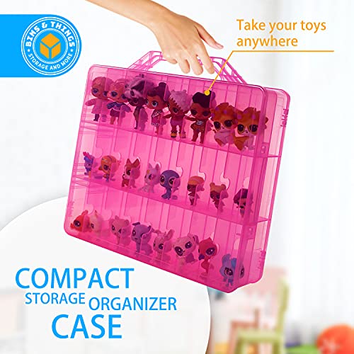 Bins & Things Toys Organizer Storage Case with 48 Compartments Compatible