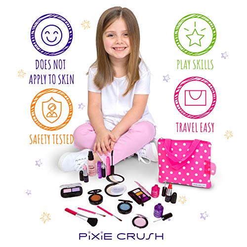 Pixie Crush Pretend Makeup Play Deluxe 16 Piece Set for Children