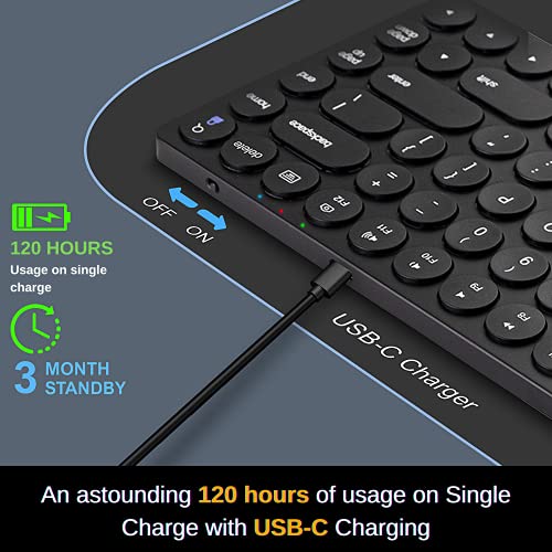 Bluetooth Keyboard for iPad iPhone Android Apple Windows by Vortec