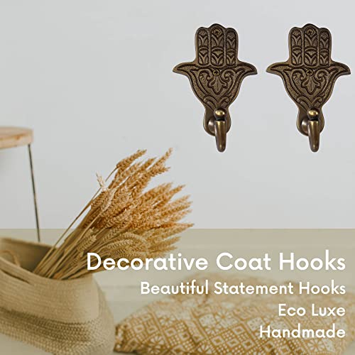 Decorative Wall Hook Boho Moroccan Decor Hooks 2 Pack Hooks Finish Boudikaa