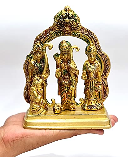 Stonkraft Brass Ram Darbar Includes Rama Sita 6.75 Inches