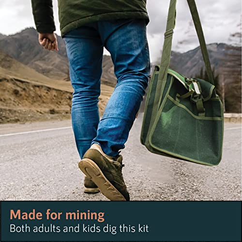 Upper Midland Products Rock Hammer Mining Kit Rock Musette Bag  Green
