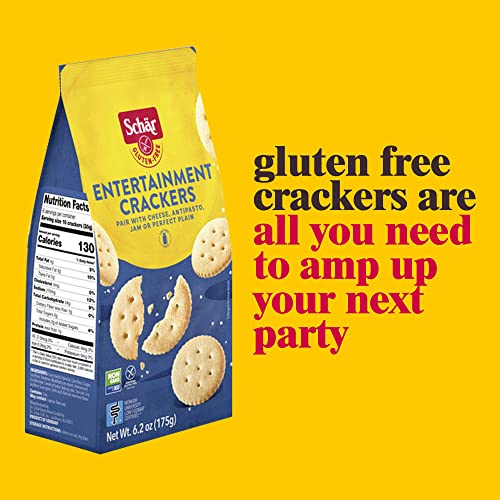 Schar Entertainment Crackers Certified Gluten Free No Gmo's Lactose 6.2 Oz