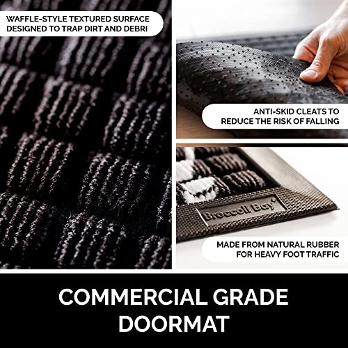 All-Weather Doormat, Durable Natural Rubber, Stain and Fade Resistant, Low Profile, Outdoor, Indoor Door Mats, Funny, Easy Clean Patio Entrance Mat