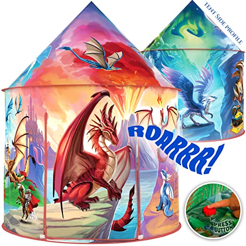 Dragon Hero Kids Tent with Roar Button