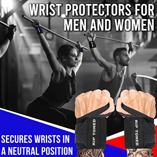 Rip Toned Wrist Wrap 18 Inch Professional Grade Thumb Loop Support Weightlifting