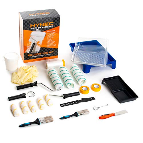 Hynec All in One Paint Roller Kit Paint Brush and Tray Set