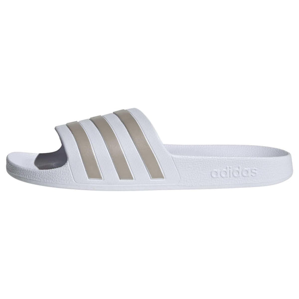 adidas Unisex Slide Sandal White Metalic 12 US Pair of Shoes