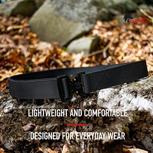 WOLF TACTICAL Everyday EDC Belt Nylon Belts for Men Work Belts for Men Hiking Belt Mens Tactical Belt EMS Belt Military Belt