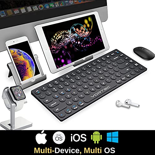 Bluetooth Keyboard for iPad iPhone Android Apple Windows by Vortec