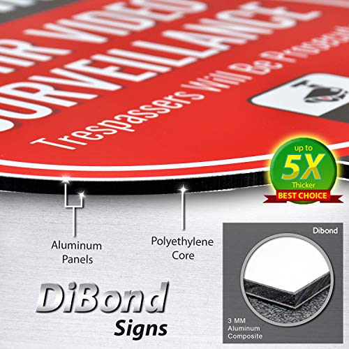 Signs Authority Reflective Video Surveillance Signs 10 X 18 Video Camera Sign