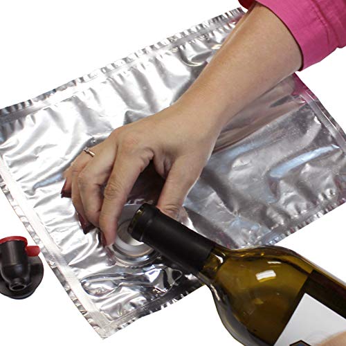 PortoVino Beach Wine Purse/Tote with Hidden, Leakproof & Insulated Compartment, Holds 2 bottles of Wine! Great for Travel, BYOB Restaurant, Party, Dinner, Mother’s Day Gift! (Sangria) and 3 Pieces 1.