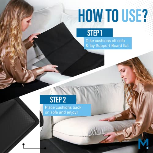 Meliusly Sofa Cushion Support Board (17x47) - Couch Supports for Sagging  Cushions, Couch Saver for Saggy Couches, Under Couch Cushion Support for  Sagging Seat - Sofa Support for Sagging Couch Insert
