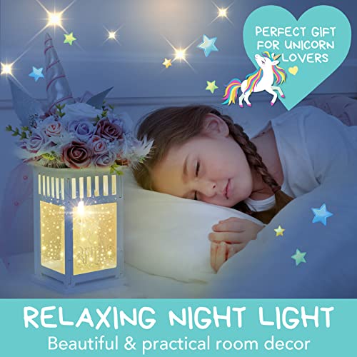 DIY Fairy Lantern Craft Kit - Make Your Own Unicorn Night Light - Arts & Crafts Kit for Kids - Birthday Gifts for Girls Who Love Unicorns Toys