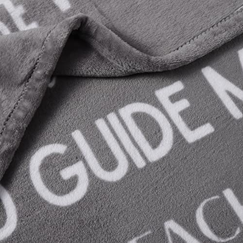 Godmother Gift, Godmother Blanket from Godchild, Godmother Mothers Day Gifts from Godson, Goddaughter for Birthday, God Mother Throw 60 x 50 Inches (Grey)