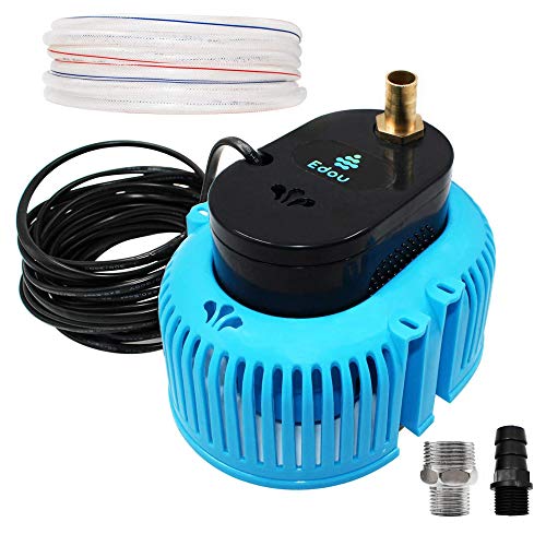 EDOU DIRECT Submersible Pool Cover Pump HEAVY DUTY 850 GPH Max Flow Blue