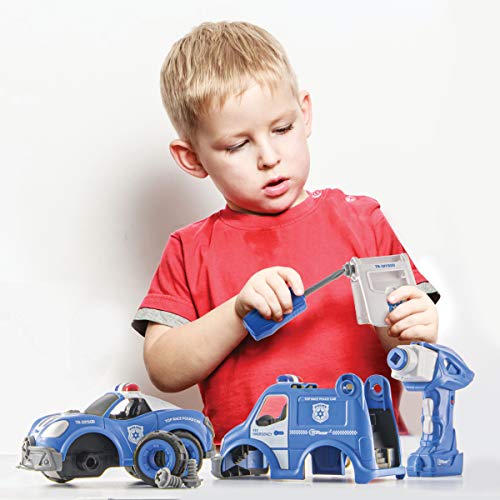 Truck Toy With Drill Take Apart Construction Set 2 in 1 Electric Truck for Kids