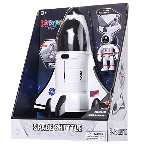 Spaceship Shuttle Toy With Astronaut Figure Lights Up With Light Toys for Kids