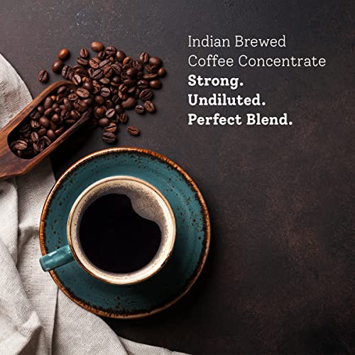 Bean Good Instant South Indian Filter Coffee Decoction Concentrate - 80% Coffee & 20% Chicory Blend - Just Add Hot Water/Milk/Sugar (7.03)