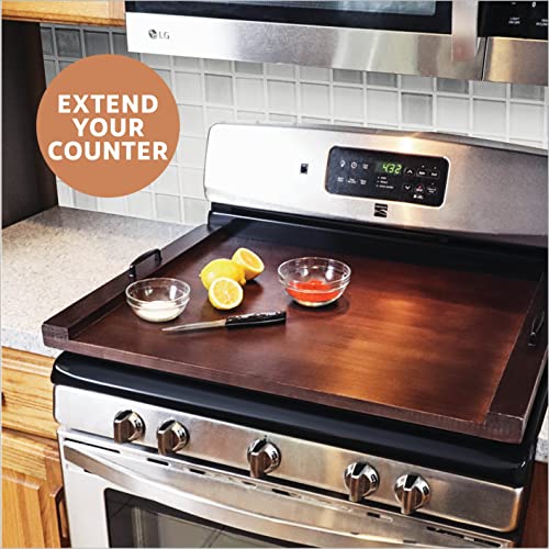  Noodle Board Stove Cover, Stove Top Cover with Adjustable Metal  Handles, Bamboo Stove Covers for Gas Stove Electric Stove, Farmhouse  Kitchen Sink Cover for Counter Space: Home & Kitchen