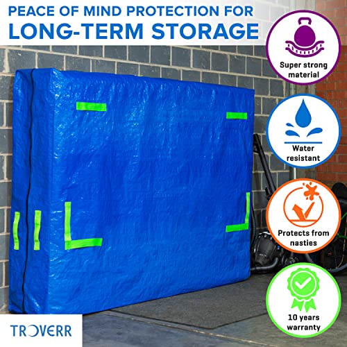 TROVERR Mattress Cover For Moving With 16 Handles QUEEN Size