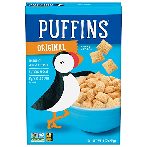 Barbara's Puffins Original Cereal, Non-GMO, Vegan, 10 Oz Box