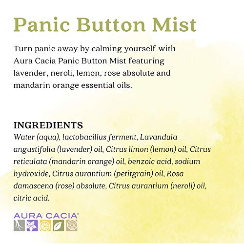 Aura Cacia Essential Solutions Mist Panic Button 2 Fluid Ounce