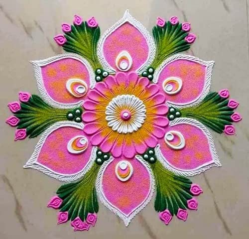 Tota Rangoli Colour Powder Bottles Kolam Rangoli Powder for Rangoli Multi Colour