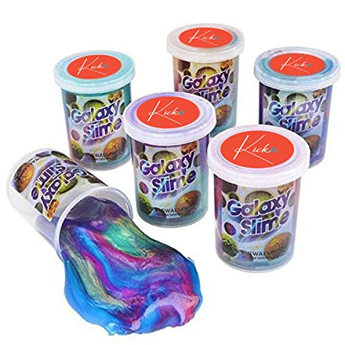 Kicko Marbled Unicorn Slime 6 Pack Colorful Sensory Kit Stress Relief Party Favor