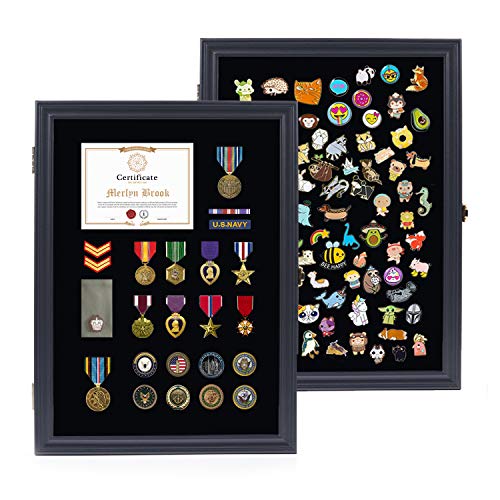 Pin Display Case Military Shadow Box Pin Collection Display