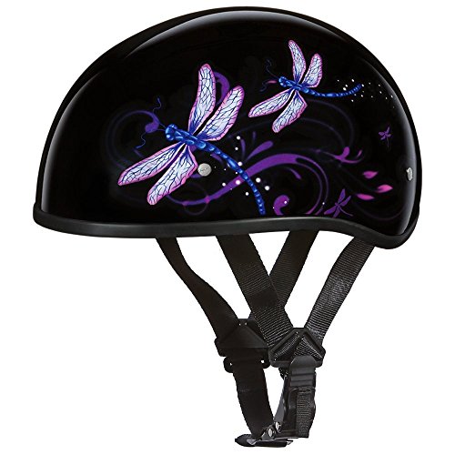 Daytona Helmets Half Skull Cap Motorcycle Helmet DOT Approved Dragonfly