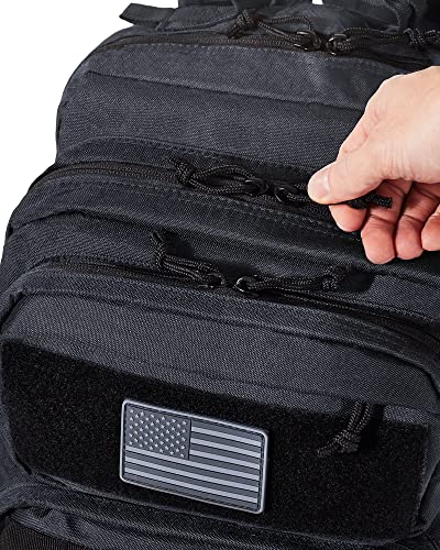 Falko Tactical Backpack - 2.4x Stronger Work and Military Backpack - Water Resistant and Heavy Duty Large Backpack (50L)(Navy)