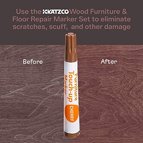 Katzco Total Furniture Repair Kit 34 Pieces for Wood Repair Stains Scratches