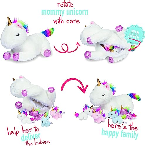 PixieCrush Unicorn Stuffed Animals for Girls Ages 3 4 5 6 7 8 Years Multi Color