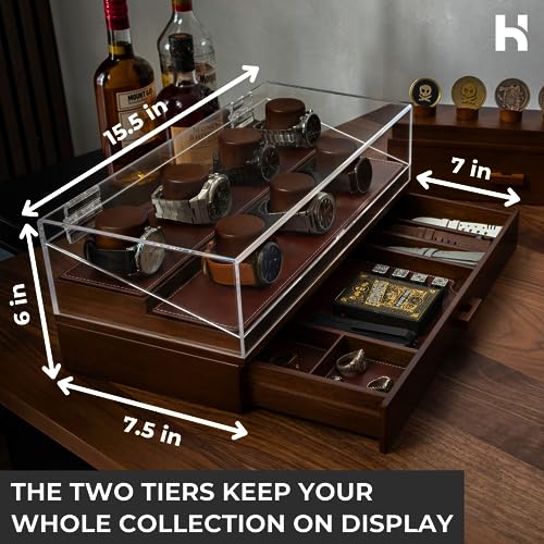 Elevate Your Watch the Collector Pro Premium Watch Display Case for 7 Watches