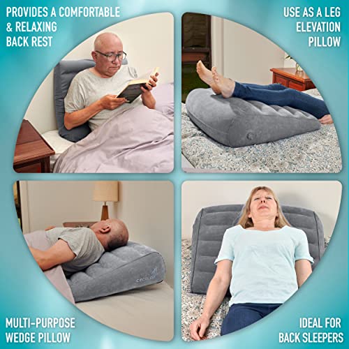  Luxone 5pcs Orthopedic Bed Wedge Pillow Set w/Leg Elevation  Pillow - Perfect Adjustable Memory Foam Pillows for After Surgery Recovery, Back  Support, Pain Relief, Acid Reflux, Sleeping & GERD : Home