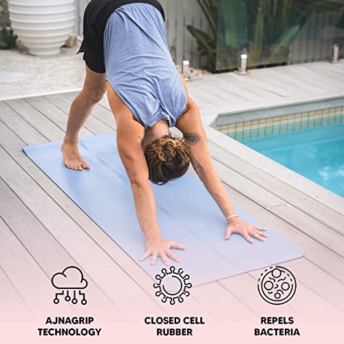 Ajna Natural Rubber Yoga Mat Decrease Impact & Strain on Joints Non slip Stab