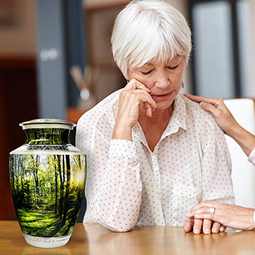 Peaceful Forest Urns for Ashes Adult Male. Cremation urns for Human Ashes Adult Female. Decorative urns for Human Ashes by Restaall