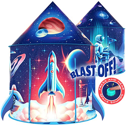 Rocket Ship Play Tent With Blast Off Button Rocket Tent Rocket Ship Toys