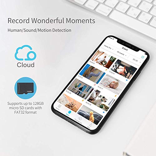 Blurams Dome Pro 1080p Security Camera Facial Recognition Human/sound Detection