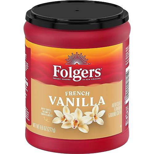 Folgers French Vanilla Flavored Ground Coffee 9.6oz